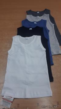 Майка для мальчиков смешанного цвета (4 упаковки) 134