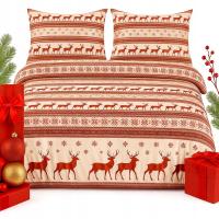 Pościel ŚWIĄTECZNA komplet 160x200 + 2 x 70x80 dwustronna RÓŻNE WZORY WYBÓR