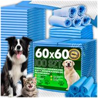 Собачьи шпалы гигиенические коврики для собак для домашних животных 60x60 100шт