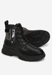 Born2Be Черные Ботильоны Зима Искусственная Кожа