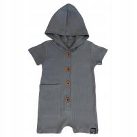 Rampers niemowlęcy 80 bawełna prążkowana 9 m