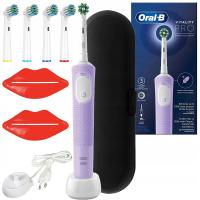 SZCZOTECZKA ELEKTRYCZNA ORAL-B VITALITY PRO LILAC FIOLET + ETUI KOŃCÓWKI