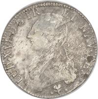 12.db.FRANCJA, LUDWIK XVI, 6 LIVRÓW/ TALAR 1784 L