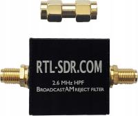 Filtr broadcasting AM 2.6MHz HPF do odbiorników SDR skanerów tłumik sygnału