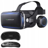 Okulary gogle 3D Shinecon VR 10 2019 Słuchawki + Gamepad
