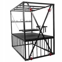 Кровать BDSM эротические для секса хранения 210 x 210 x 130 клетка металла