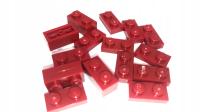 186d LEGO 3004 płytka1x2 czerwone dark red 20szt