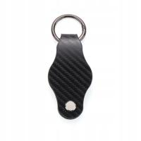 For AirTag Tracker Leather Case Running Car Carbon Fiber