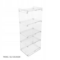 Gablota, Regał, Witrynka STRONG 20x30x80cm z PLEXI szafka do sklepu biura