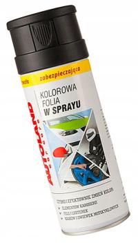 FOLIA W SPRAYU CZARNY MAT CZARNA MATOWA 400ML A2Q91