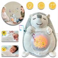 ŚPIĄCA JEŻ PLUSZOWA ZABAWKA POMAGA ZASNĄĆ ŚWIATŁO DO SPANIA DLA NIEMOWLĄT