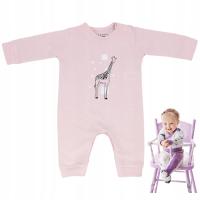 Rampers Safari różowy Ubranka niemowlęce Sinsay
