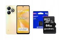 Smartfon Infinix SMART 8 4G (LTE) 3GB / 64GB Dual sim Złoty + Karta 64GB