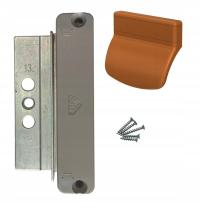 ROTO ZATRZASK MAGNETYCZNY na RUCHOMY SŁUPEK + POCHWYT PALACZA KPL RAL8003