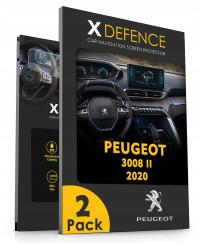 2в1 навигационное защитное стекло для PEUGEOT 3008 II 2020
