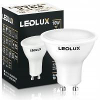 GU10 светодиодная лампа 10 Вт = 85 Вт SMD 4000K нейтральная премиум LEDLUX не мигает