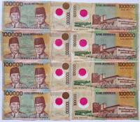 # INDONEZJA - 100000 RUPII - 1999 P-140 VF polimer