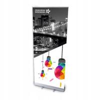 Rollup Ekonomiczny Standard Roll-Up Aluminium 85x200cm Frontlite 510g DRUK