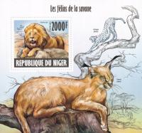 Niger 2013 ** cena 5,90 zł kat.8€ - koty sawanny