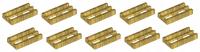 LEGO płytka kratka 1x2 złota perłowa 10 szt. 2412