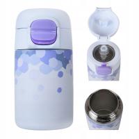 Термокружка с соломинкой для детей, бутылка для воды BPA free Casno 350 мл