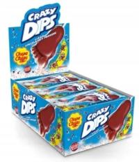 CHUPA CHUPS CRAZY DIPS Lizak Ze Strzelającym Proszkiem COLA 24 x 14g karton