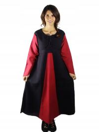 Средневековое платье черный красный LARP