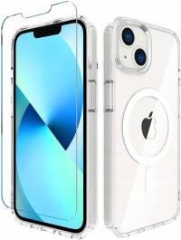 Etui Do iPhone 13 Case +Szkło 9H WZMACNIANE 360° do MAGSAFE CLEAR