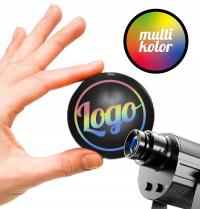 Wkład z grafiką do projektora GOBO multikolor 2 rozmiary szklane Twoje logo
