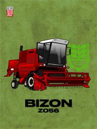Plakat kombajn BIZON Z056 kolekcja GS format A3