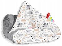 BABYMAM ОДЕЯЛО ДВУСТОРОННИЙ MINKY ХЛОПОК 75x100CM