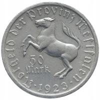 27815. Niemcy - Westfalia, 50 marek, 1923r. - notgeld (2,48g/28mm)