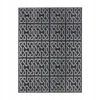 Dywan na Zewnątrz Dwustronny Na Balkon Taras Do Ogrodu 180x120 cm Szary