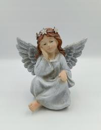 Figurka ANIOŁ Aniołek ze świecącą aureolą 15 cm