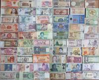 $ Набор из 60 UNC банкнот с банковскими пакетами каждый из разных государств