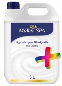 Möller SPA немецкое жидкое мыло ГИПОАЛЬРГИЧЕСКОЕ кремовое плюс эффективное 5л