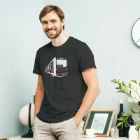 Męska koszulka T-shirt Metro Varsovia - Czarny, XXL