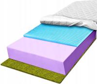 H3 H4 Materac piankowy 60x180 trawa morska dwustronny twardy 11 cm