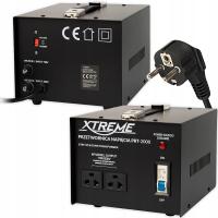 PRZETWORNICA KONWERTER NAPIĘCIA ZASILACZ 110V 230V 2000W TRANSFORMATOR