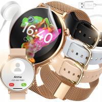 SMARTWATCH ЖЕНСКИЕ ЧАСЫ ПОЛЬСКОЕ МЕНЮ ЗВОНКИ УВЕДОМЛЕНИЯ СПОРТ 4 ПОЛОСЫ