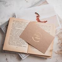 Wkładka kartonik Piękne chwile brązowa