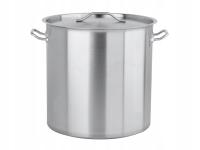 GARNEK 71L WYSOKI 45cm NA INDUKCJĘ POKRYWA STAL NIERDZEWNA