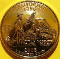 QUARTER $ USA 2005 P CALIFORNIA JOHN MUIR YOSEMITE VALLEY