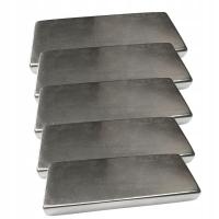 Magnes Neodymowy Płytkowy 40x15x2 Mm Mocny N42 Prostokątny Techniczny 5 szt