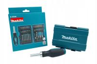 Makita zestaw bitów i nasadek + wkrętak z grzechotką E-25096