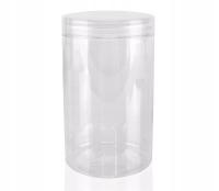 Słoik PET 400ml z nakrętką bezbarwną PP 5szt