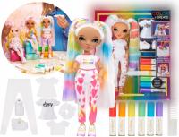 RAINBOW HIGH COLOR & CREATE Lalka do Stylizacji z 6 MAZAKAMI + UBRANIA