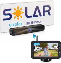 URVOLAX Bezprzewodowa Kamera Cofania Solarna z Monitorem Ciężarówka Kamper