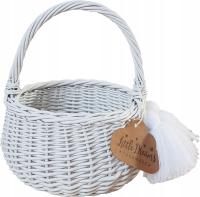 KOSZYCZEK WIKLINOWY MAŁY BIAŁY CHWOSTY BOHO