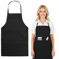 FARTUCH KUCHENNY OCHRONNY GASTRONOMICZNY WODOODPORNY FARTUSZEK SZEFA CZARNY